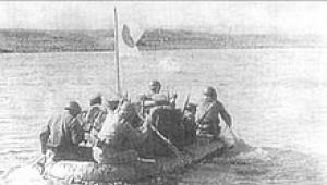 Defeat of Japanese troops in the battle with the Soviets on the Khalkhin Gol River (Mongolia)