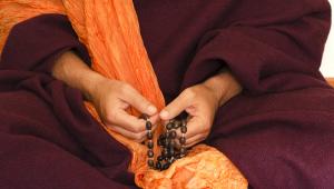 How do Buddhist monks eat?